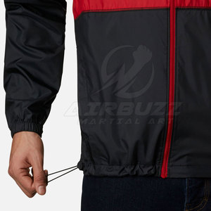 Chaqueta Cortavientos Impermeable para Hombre, Nueva Moda, con Capucha, Cuello Ajustable, Spandex/Poliéster, Servicio OEM de Alta Calidad - Product Image 6