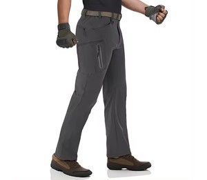 ชุดกางเกงวอร์มกางเกงคาร์โก้ผ้าไนลอนของผู้ชายกางเกงคาร์โก้แบบสั่งทำดีไซน์ใหม่2024 - Product Image 5