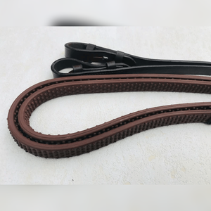 Riendas de goma de cuero de lujo personalizadas al por mayor para obtener el mejor agarre para los jinetes - Product Image 4