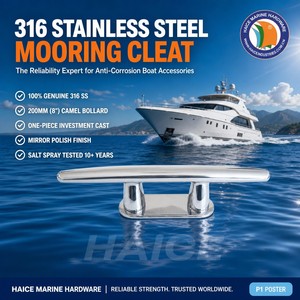 Bitta di Ormeggio in Acciaio Inox 316 Tipo CAMEL 200mm (8 Pollici) <span class=keywords><strong>per</strong></span> Yacht, Barche, Kayak, Moto d'Acqua, Pontili e Coperture - Product Image 2