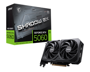M S I Ge Force R T X 5060 8G SHADOW 2X OC Gaming G r a p h i c s C a r d G P U R T X 5060 8G para PC de escritorio para juegos - Product Image 1