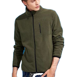 Vestes en molleton de coton polyester teint uni pour hommes, vêtements d'extérieur élégants et doux pour l'automne, l'hiver, vêtements de plein air et décontractés - Product Image 5