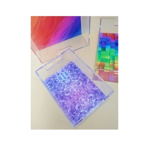 Plateau en acrylique transparent rectangulaire Plateau organisateur en acrylique Plateau d'affichage coloré de haute qualité à vendre - Product Image 1