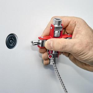 เครื่องมืออเนกประสงค์แบบกุญแจยูนิเวอร์แซลของ Knipex สำหรับตู้มาตรฐานและระบบปิดวาล์วทุกประเภท - Product Image 4