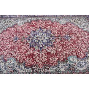 Grand tapis vintage, tapis turc 6,7x10,3 pieds, tapis en laine rouge - Product Image 5