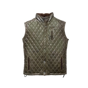 เสื้อกั๊กหนังเสื้อกั๊กหนัง2025มาใหม่ล่าสุดเสื้อกั๊กหนังสำหรับฤดูหนาวทนทานดีไซน์ตามสั่ง - Product Image 1