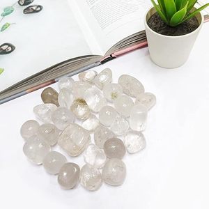 Piedras de caída pulidas naturales de cuarzo transparente, cristales curativos semipreciosos para equilibrar Chakra, trabajo de energía Reiki - Product Image 4