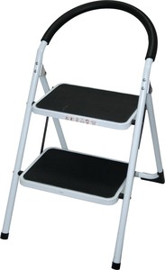Scala domestica a 2 gradini in acciaio e gomma (Mader 10070) - Product Image 1