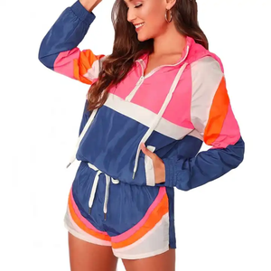 Chaqueta Cortavientos con Capucha y Media Cremallera para Mujer, Nueva Colección 2025, Personalizable, Transpirable, Impermeable, con Logotipo Frontal, para Verano - Product Image 1