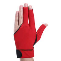 Guantes Profesionales para Billar, Antideslizantes, Compatibles con Pantallas Táctiles, con Ranuras para los Dedos, Ajuste Suave y Elástico, Logotipo Personalizado, Ajustables