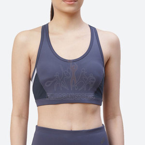 Sujetador deportivo con logotipo personalizado para mujer, ropa deportiva para correr, gimnasio y Yoga, venta al por mayor - Product Image 1