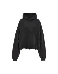 Sudadera con capucha desgastada Crooped Sun Faded personalizada para hombre con logotipo personalizado Sudadera con capucha de la mejor calidad - Product Image 5