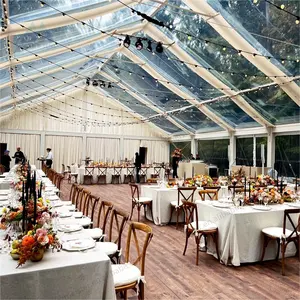 铝制结构户外透明婚礼帐篷派对帐篷20x40