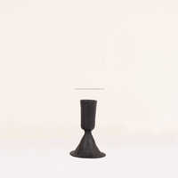 Portavelas Cónicos de Hierro Forjado a Mano, Acabado en Latón Antiguo -Candelabro-Decoración para el Hogar, Candelabro para Fiestas