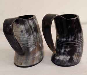 Meilleure qualité 500ml tasse en corne écologique et durable faite à la main dans un style animal Logo personnalisé artisanat naturel - Product Image 1