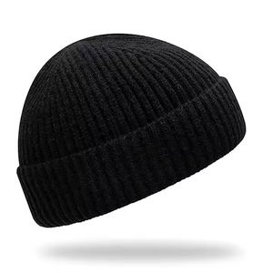 Sombrero de moda cálido invierno hombres sombrero de punto Gorras acrílico Jacquard Beanie Cap totalmente personalizado con su logotipo al por mayor con OEM - Product Image 2