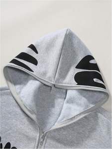 Sweats à capuche zippés pour hommes avec logo personnalisé Fabriqué en usine Meilleur matériau pour l'hiver Vente à chaud Services OEM ODM disponible - Product Image 4