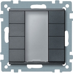 Interruttori a Muro SCHNEIDER ELECTRIC Serie M, Antracite, 4 Pulsanti, Modello MTN627814 - Product Image 1