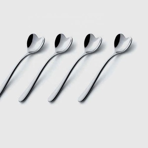 Juego de cuchara para servir en forma de corazón, para sopa, arroz, utensilio de alta calidad con mango largo - Product Image 1