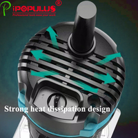 IPOPULUS bois tondeuse électrique outils à bois 680W 1/4 pouces mandrin coupe bois machinelaminateur routeur bord