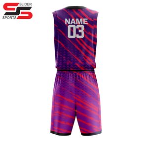 Maillots de basket-ball de qualité supérieure en gros, ensembles de basket-ball imprimés par sublimation, uniformes de basket-ball personnalisés OEM pour hommes - Product Image 2