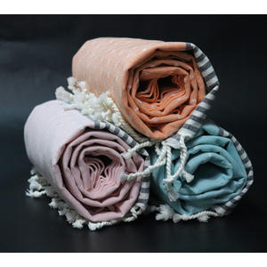 Toalla de playa turca multiusos de 100% algodón, toallas de playa suaves y de la mejor calidad al por mayor en la India - Product Image 3