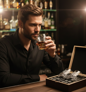 Ensemble de verres à <span class=keywords><strong>whisky</strong></span> en cristal de luxe avec boîte cadeau, pierres à <span class=keywords><strong>whisky</strong></span>, pinces pour bar, fête, logo personnalisé, vente en gros d'ensemble de <span class=keywords><strong>whisky</strong></span> - Product Image 3