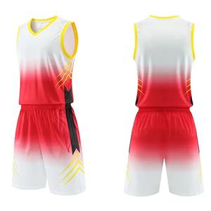 Maillot de basket-ball pour hommes, Design personnalisé, motif imprimé, Logo, jeu d'entraînement, uniforme d'équipe d'étudiant - Product Image 4