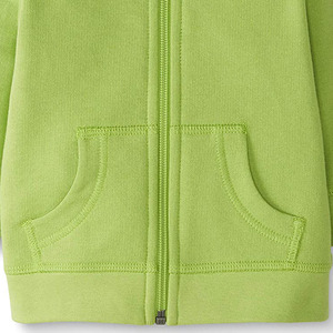 Sweat à capuche à fermeture éclair pour filles avec tissu confortable et respirant, manches longues pour un ajustement décontracté / Service OEM, prix de gros - Product Image 3