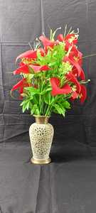 Perforated Design Flower <b>Vase</b> Luxury <b>Vase</b> Interior Accessories <b>Unique</b> Style Stone for Home Decoration Table Decoration - Product Image 2