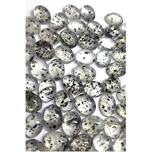 106 piezas de cuarzo de punto negro Natural 10x8mm a 17x13mm cabujón ovalado de tamaño libre 605 Cts lote Iroc ventas cuarzo cabina de piedras preciosas sueltas - Product Image 2