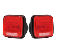 Feux arrière LED sans fil magnétiques 12V-24V avec fonctions de freinage, de clignotement et de marche arrière, faciles à installer, pour situations d'urgence sur remorque