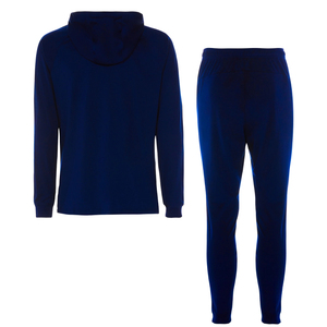 Conjunto de chándal con capucha de invierno con logotipo personalizado, resistente al viento, transpirable, antibacteriano, ecológico, suave textura de poliéster, patrón sólido - Product Image 4