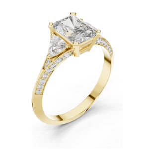 1.723 CT Lab Diamond <b>Ring</b> for Women VVS-VS EF Clarity 18KT, 14KT, 10KT Gold & 925 Silver Rose, Yellow, White Gold & - Product Image 4