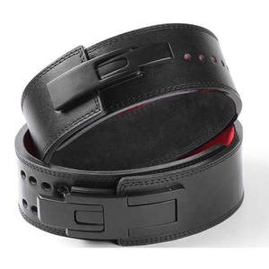 Cinturón de levantamiento de pesas de piel de vaca para atletas-Protección profesional Espesor de 13mm Admite ganancias de fuerza Rendimiento seguro - Product Image 1