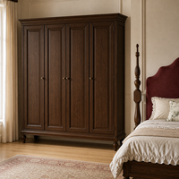 Solution de mobilier de chambre classique personnalisée : Lit moelleux, Armoire, Matelas, Table de chevet, Coiffeuse, Panneau mural