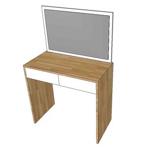 Modern Design SFBTD012 Rubberwood Dressing <b>Table</b> with <b>Mirror</b> for Goyard Bn Trang im G Cao Su Km Gng - Product Image 1