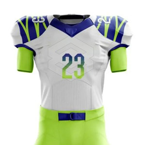 Couleur personnalisée Uniforme de football américain de haute qualité 100% polyester Uniforme de football américain Vêtements d'équipe - Product Image 3