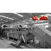 Usine de production automatique de purée de tomates et de ketchup 1-20T/H avec contrôle PLC et matériaux SUS304