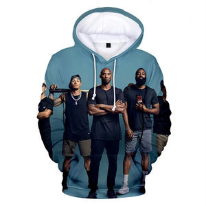 Sudaderas con capucha de otoño impresas Personalizadas Impresión digital sublimación poliéster/algodón polar transpirable bolsillo hombres al por mayor - Product Image 3