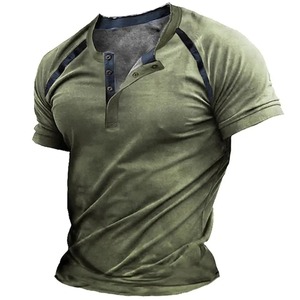 Nueva Camiseta de manga corta de verano de calidad Premium para hombre, ropa informal para hombre, Top con botones, camiseta transpirable, 2017 - Product Image 5