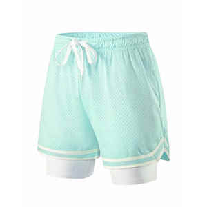 Short de sport pour homme avec logo personnalisé Short de sport écologique et uni pour la plage Pantalon en maille d'été Short de bain de plage décontracté - Product Image 3