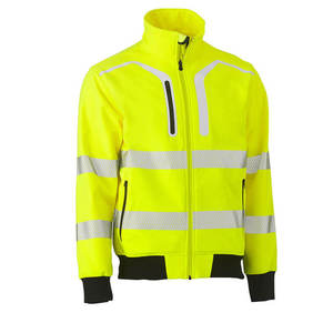 Chaqueta de construcción de invierno para hombre de alta calidad, ropa de trabajo de lona de alta visibilidad con cuello con capucha, ropa de trabajo de seguridad reflectante al por mayor - Product Image 1