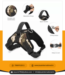 Arnés de seguridad para perros, chaleco ajustable, cinturones de pecho para perros de raza militar y Pug (grande, verde del Ejército), mediano, verde del ejército - Product Image 4
