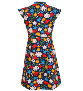 Robe Billie à manches courtes en coton de qualité supérieure pour femmes, conçue pour un confort sans effort et une mode minimaliste raffinée, en provenance d'Inde - Product Image 5