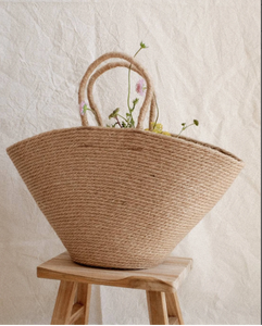 Panier de marché tendance, Sac marocain, Sac en paille marocain, Panier marocain, Sac panier français - Product Image 1