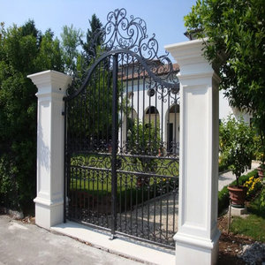 Porte en métal de qualité supérieure pour usage résidentiel avec un design de défilement décoratif fabriqué à la main au Vietnam par des travailleurs qualifiés - Product Image 6