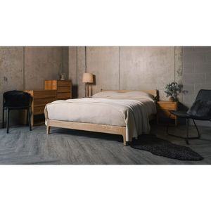 Cama minimalista de madera de teca Indonesia - Product Image 3