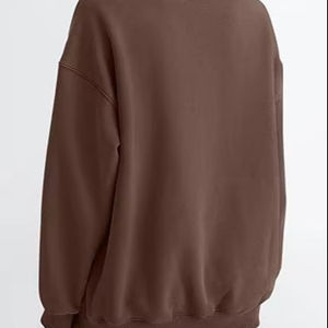 Top Quality Womens Oversized Crewneck <b>Fleece</b> <b>Sweatshirts</b> - Product Image 2