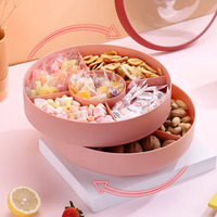 Meilleure vente Plateau à bonbons en forme de fleur Plateau à compartiments en forme de fleur Plateau à dessert divisé pour biscuits Plateau à plats de service